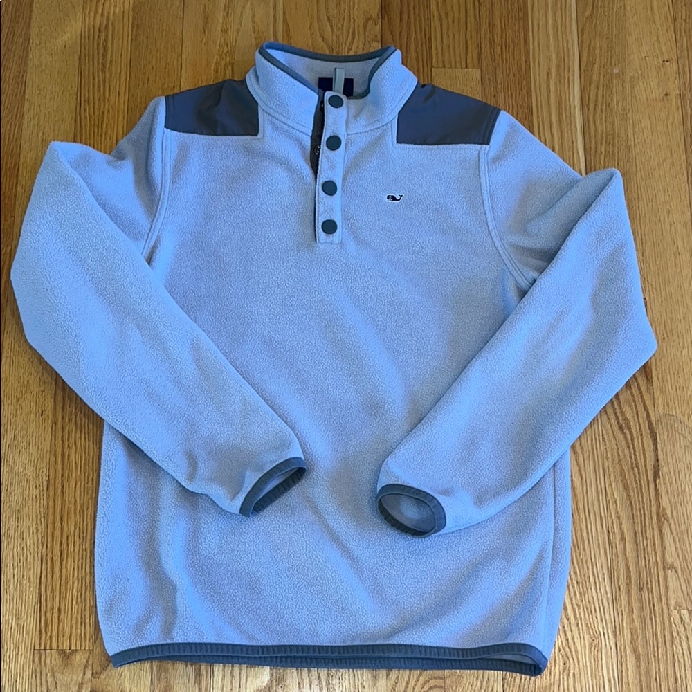Vineyard Vines Light Gray Fleece Pullover